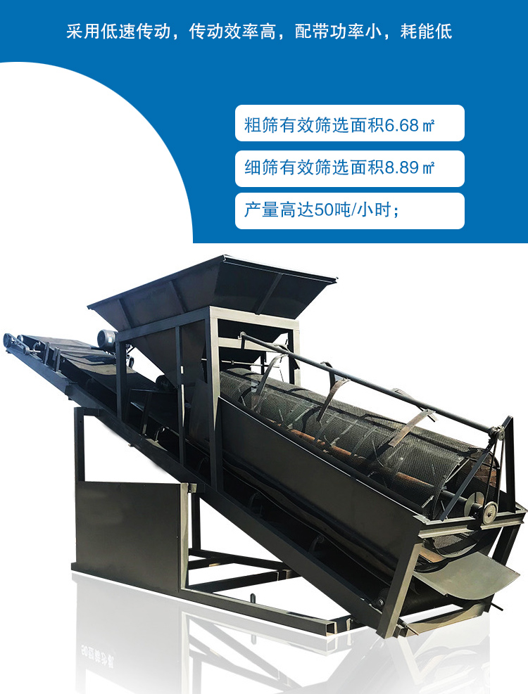 移動式滾筒篩沙機優勢
